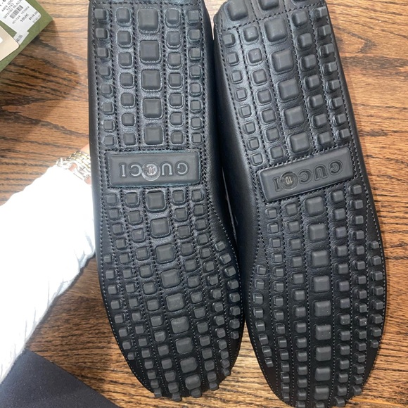 GUCCI LOGO WEB DRIVER LOAFERS - Picture 3 of 6